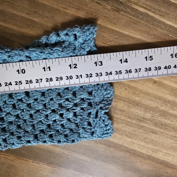 Crochet Linen Cardigan XL VTG Scalloped Norm Thompson Romantic Fairy Cottagecore - Picture 6 of 7